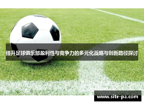 提升足球俱乐部盈利性与竞争力的多元化战略与创新路径探讨 提升足球俱乐部盈利性与竞争力的多元化战略与创新路径探讨